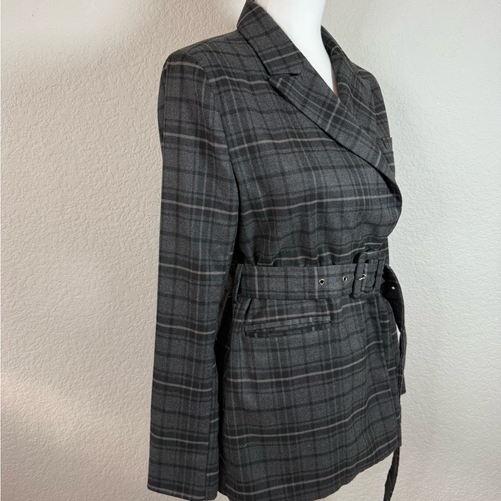 4th and Reckless Plaid Blazer M - Picture 3 of 10